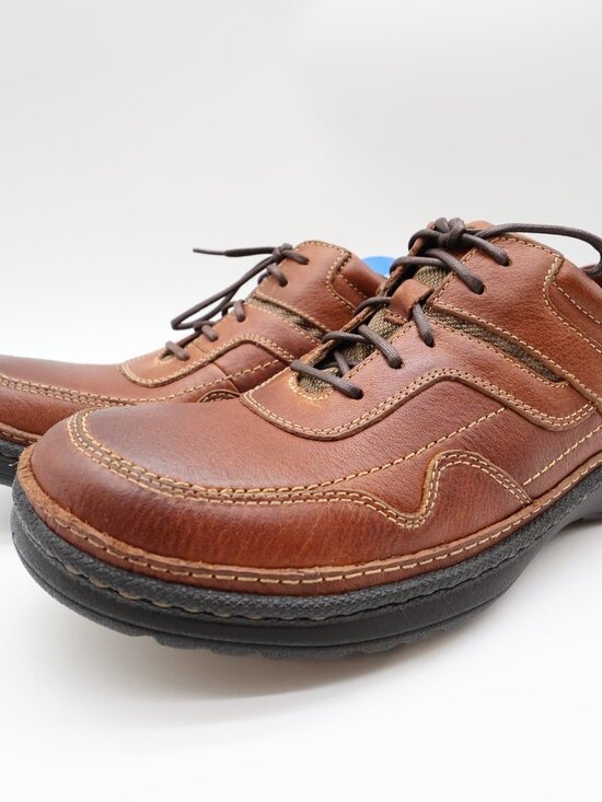 Hush Puppies Pathway Oxford 9 Tan Leather Comfort Vintage Y2K NOS main image 11